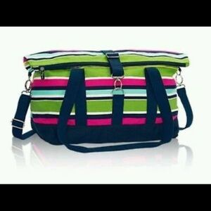 Thirty One Fold Over Weekender Preppy Pop